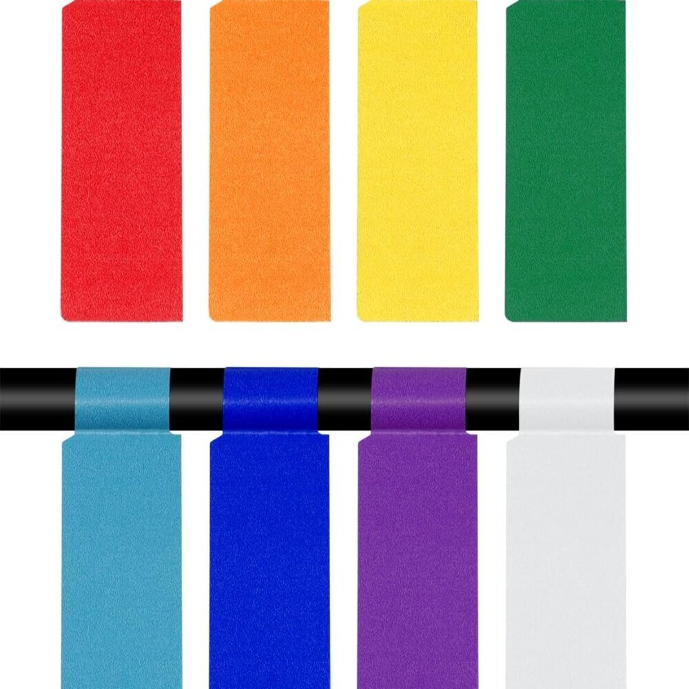 240 Labels 8 Sheet Colorful Waterproof Cord Labels Tags Write on Stickers Tear R